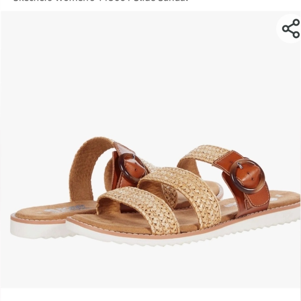 BOBS From Skechers - Sandals, Women’s, Memory Foam, Woven Straps, Size 6